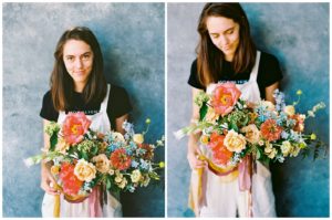 san diego elopement flowers at colorful and artistic