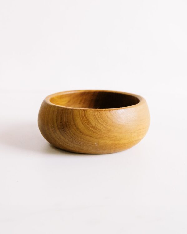 Wood bowl round