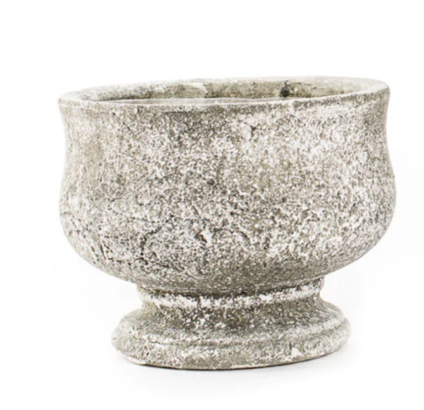 Stone urn wide