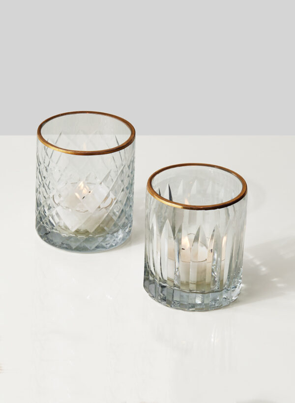 Gold Rimmed Votives